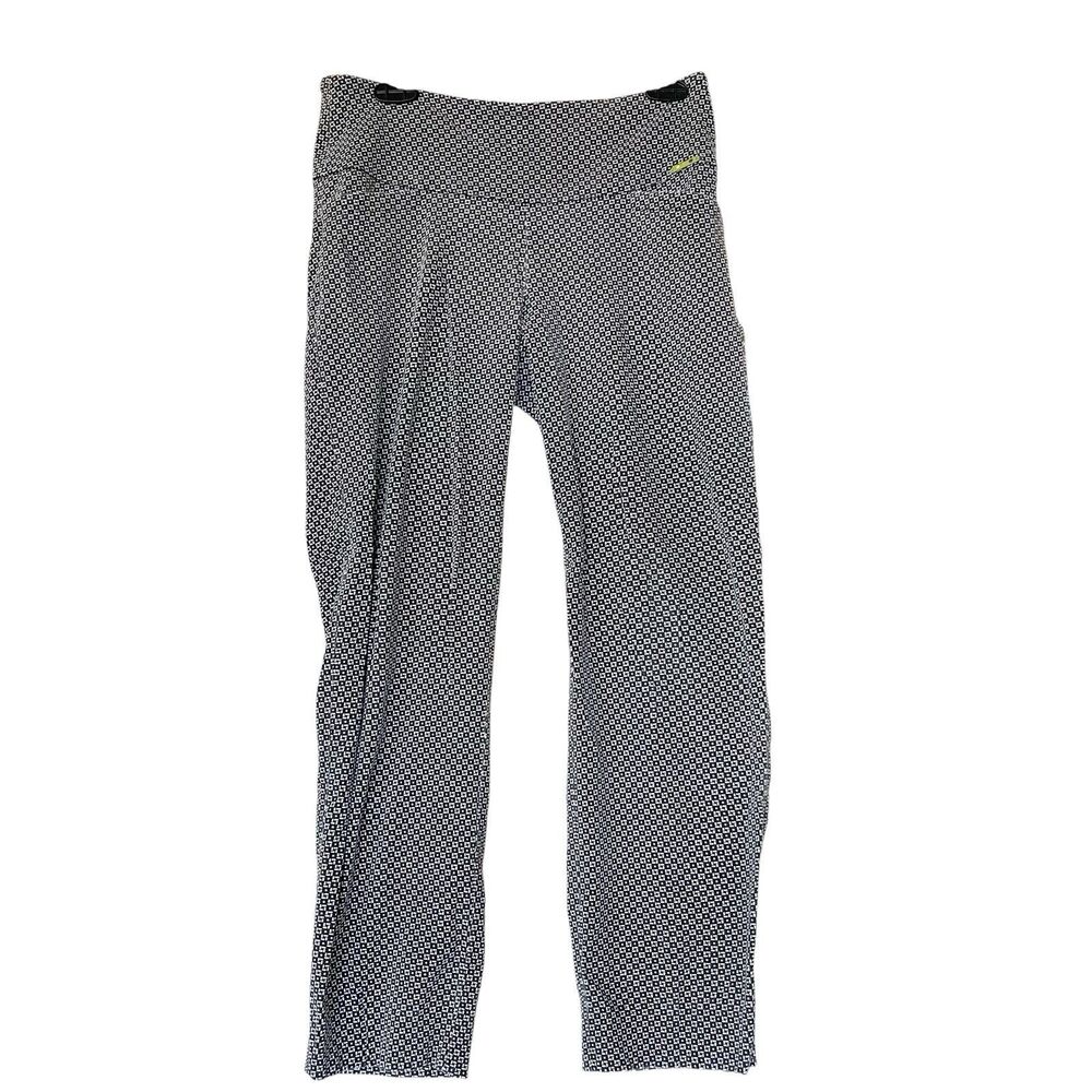 Swing Control Womens Pants Size 8 Geometric Print MidRise Golf Slit Logo Ankle